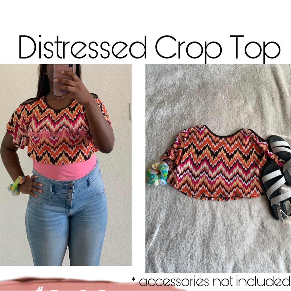 Distressed Crop Top